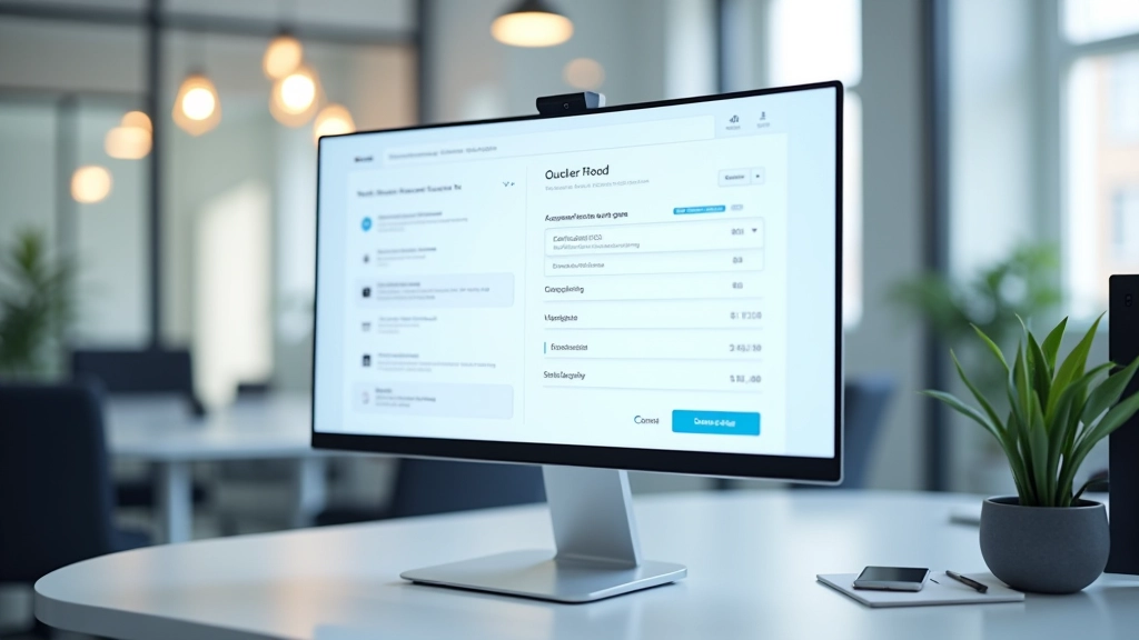 Écran d'ordinateur affichant un panier d'achat e-commerce avec produits variés et interface de paiement moderne